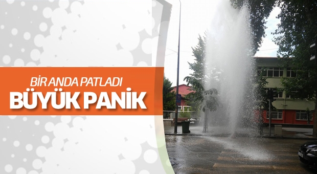 Isparta'da Su Boruları Patladı