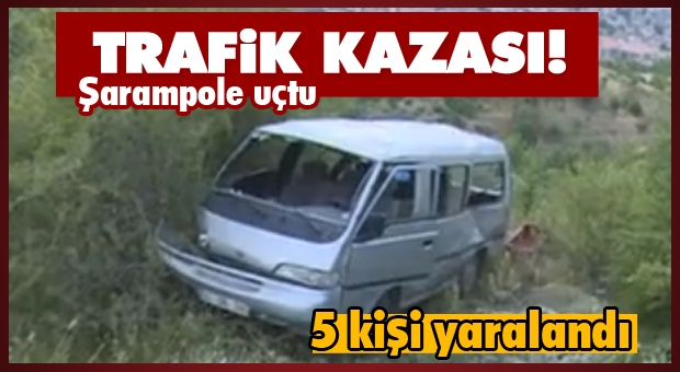 Isparta haber :Araç Şarampole Uçtu!