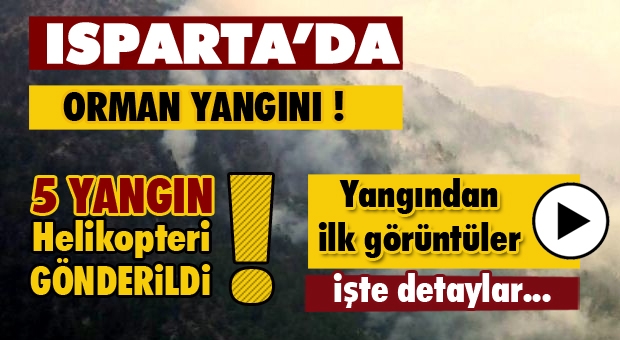 Isparta'da Orman Yangını !