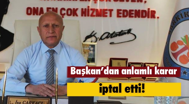 Isparta Haber: Belediye Başkanından Anlamlı Karar