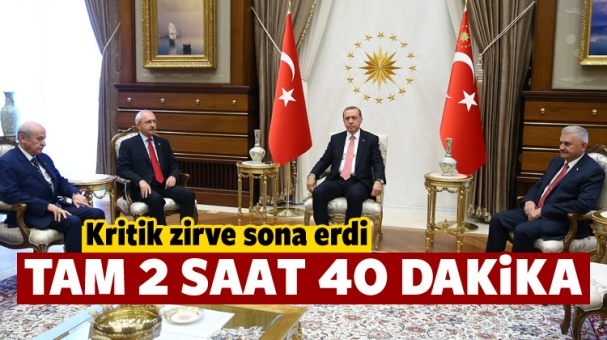  Beştepe'de Kritik görüşme sona erdi