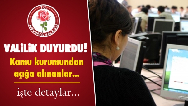 SON DAKİKA HABER ISPARTA VALİLİĞİ DUYURDU!