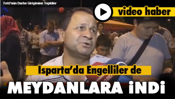 Isparta'da Engelliler de Meydanlara İndi...