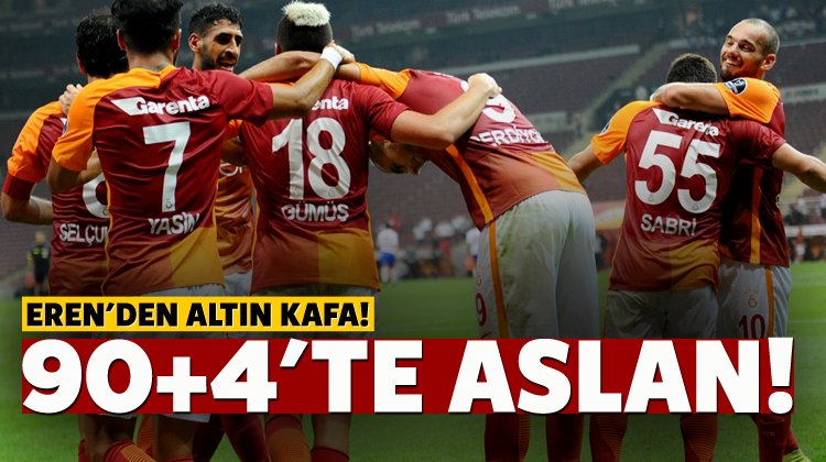 Aslan 90+4'te uyandı!