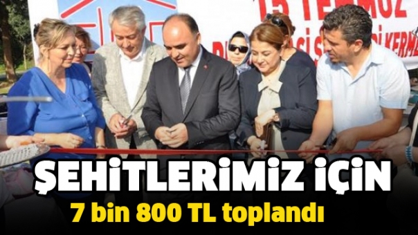 Isparta'da Şehitlerimiz için 7 bin 800 TL toplandı