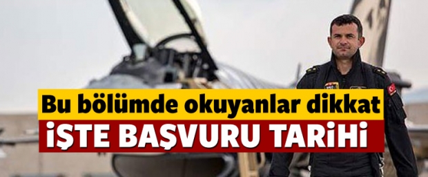 Hava Harp Okulu ara sınıflara öğrenci alıyor