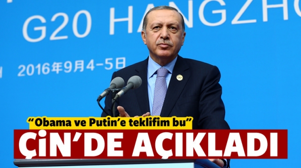 Erdoğan açıkladı: Obama ve Putin'e teklifim...
