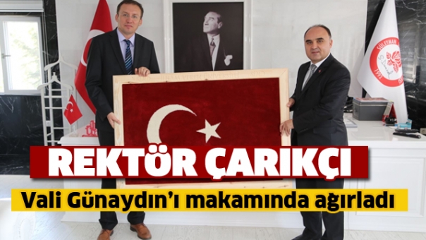 Vali Günaydın'dan Rektör Çarıkçı'ya Ziyaret