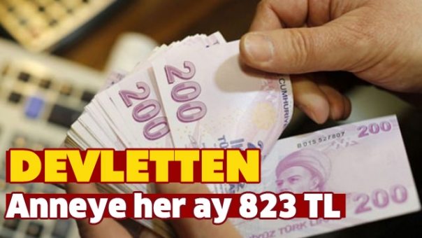Devletten Anneye Her Ay 823 TL
