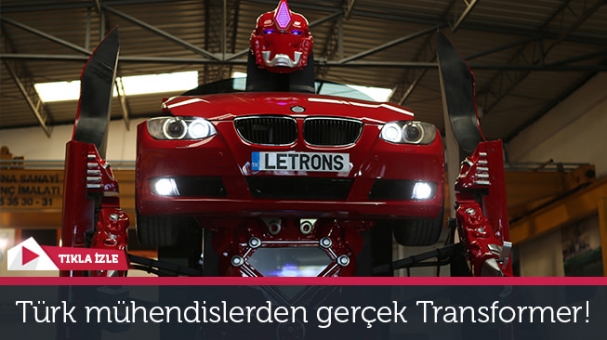 Türk mühendislerden gerçek Transformers robotu!
