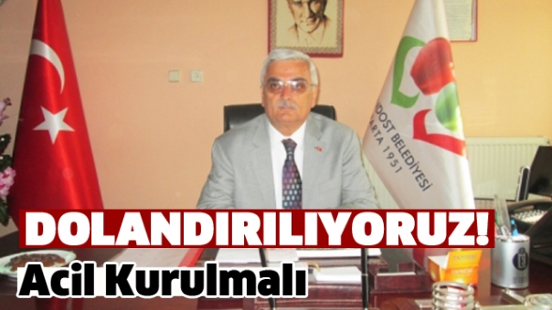 DOLANDIRILMAMAK İÇİN ACİL KURULMALI!