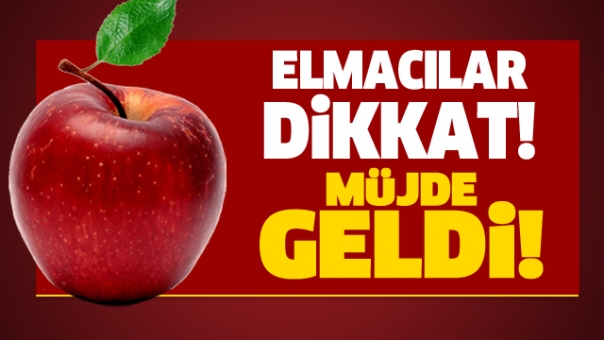 ELMACILAR DİKKAT! MÜJDE GELDİ