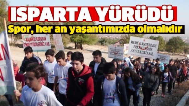 Isparta Sağlıklı Yaşam İçin Yürüdü
