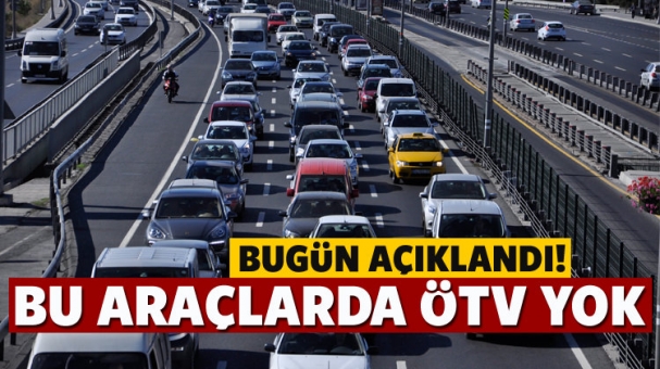 ÖTV'siz araç satışlarında detaylar belli oldu