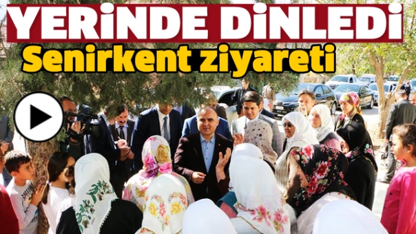 VALİ GÜNAYDIN'DAN SENİRKENT ÇIKARMASI