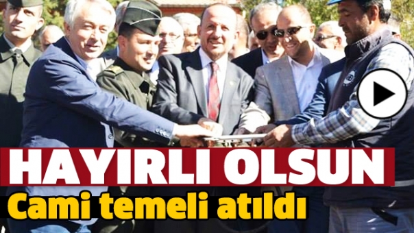 ÇOBANİSA KÖYÜ CAMİSİ TEMELİ ATILDI