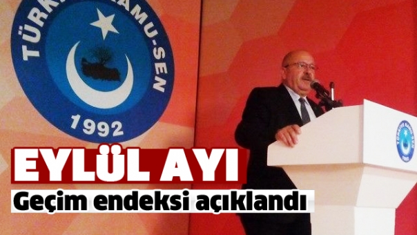 Eylül Ayı Geçim Endeksi Açıklandı