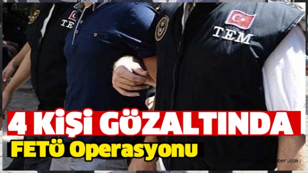 Isparta'da FETÖ Operasyonu 4 Kişi Gözaltında!