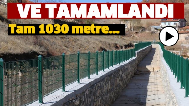  DSİ ÇALIŞMALARI TAMAMLADI TAM 1030 METRE