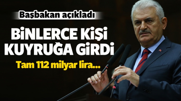 Başbakan açıkladı: Vatandaş kuyruğa girdi!