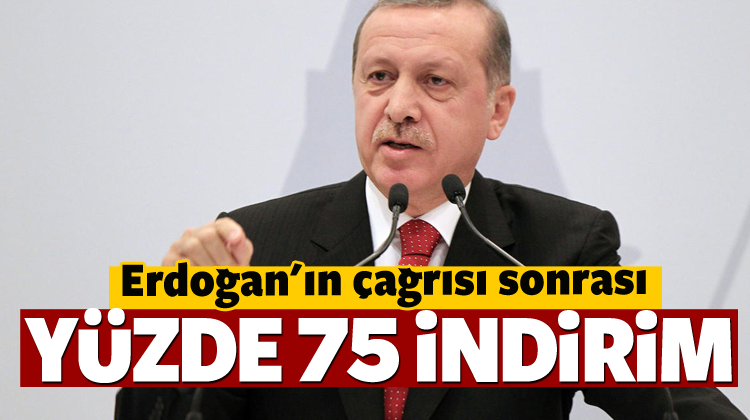 Cumhurbaşkanı Erdoğan'ın Çağrısı Sonrası İndirim Geldi