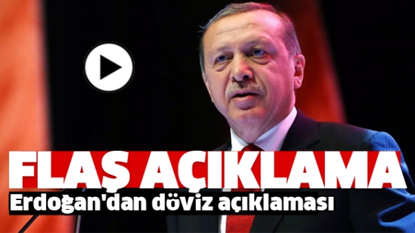 Erdoğan'dan flaş döviz açıklaması