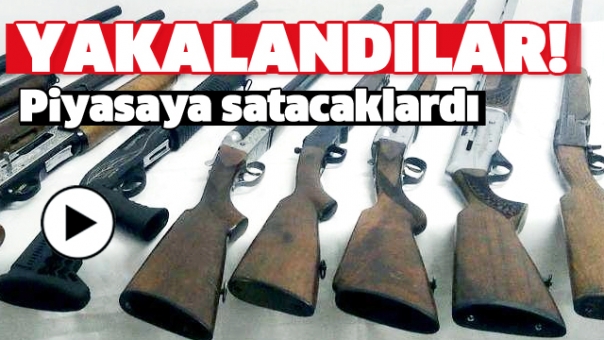 JANDARMA RUHSATSIZ TÜFEKLERİ YAKALADI