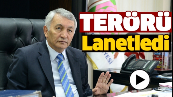 BELEDİYE BAŞKANI GÜNAYDIN TERÖRÜ LANETLEDİ