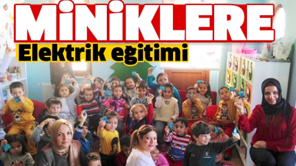 Isparta'da miniklere, elektriği doğru kullanma eğitimi