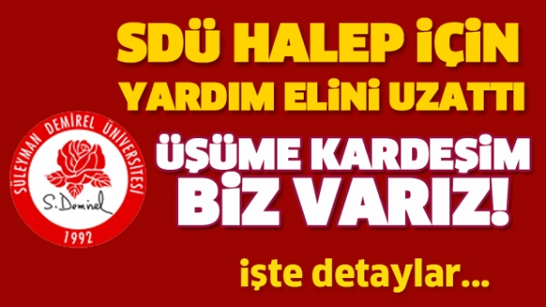 SDÜ HALEP KAMPANYASI BAŞLATTI