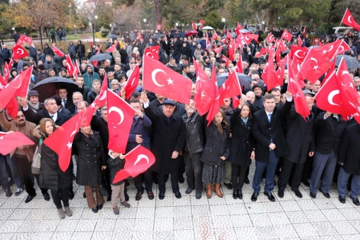 Burdur Teröre Karşı Tek Yürek Oldu