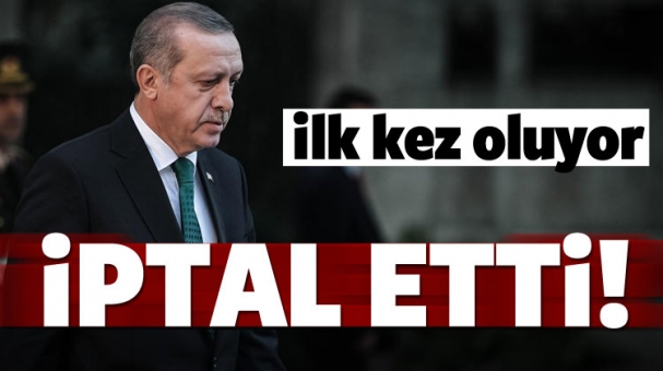 İlk Kez Oluyor Tören İptal Oldu!