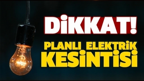 Isparta'da Elektrik Kesintisi Olacak!