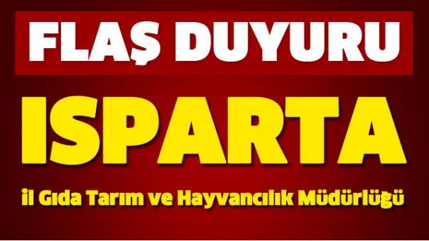 ISPARTA DUYURU HABER