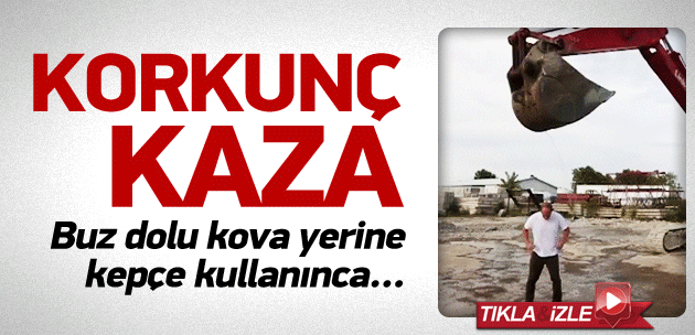 Buzlu su kampanyasında korkunç kaza