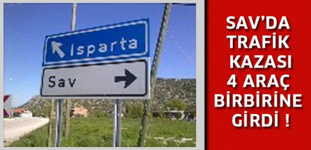 Sav'da trafik kazası !