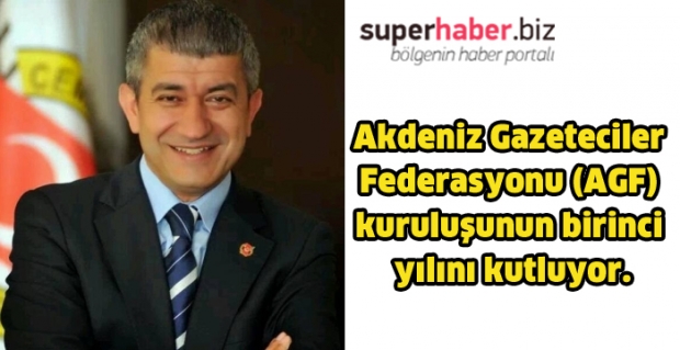 Akdeniz Gazeteciler Federasyonu Kuruluşunun İlk Yılını Kutluyor