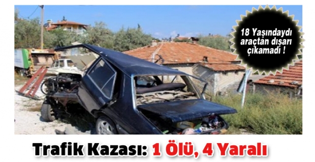 Burdur'da Trafik Kazası: 1 Ölü, 4 Yaralı