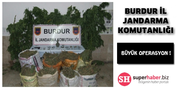 BURDUR İL JANDARMA KOMUTANLIĞIN'DAN BÜYÜK OPERASYON