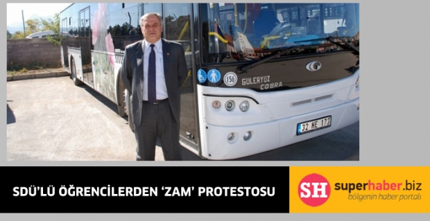 SDÜ’lü öğrencilerden ‘ZAM’ protestosu