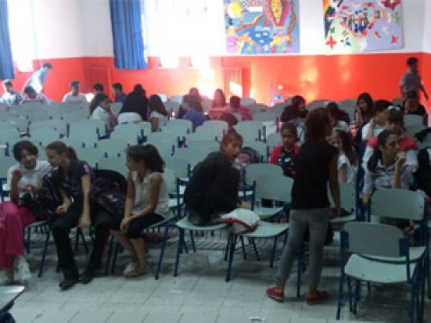 SPOR SALONU'NDA SANDALYEDE DERS!