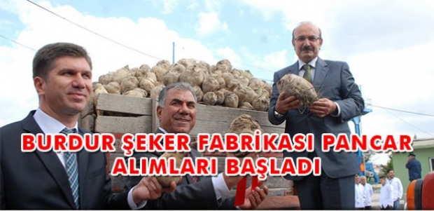 BURDUR ŞEKER FABRİKASI PANCAR ALIMLARI BAŞLADI