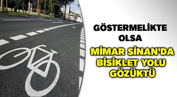 Bisiklet yolu göründü