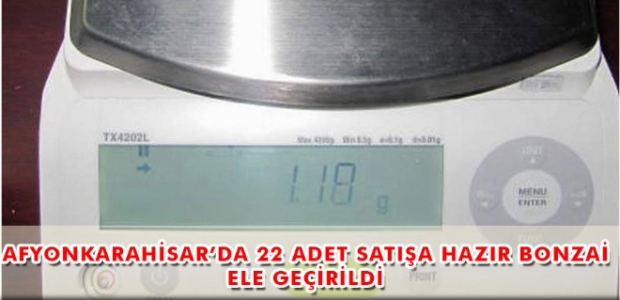 22 ADET SATIŞA HAZIR BONZAİ ELE GEÇİRİLDİ