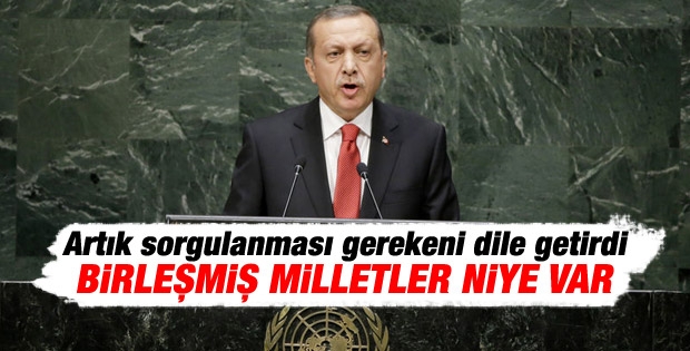 Cumhurbaşkanı Erdoğan'ın BM Genel Kurulu konuşması