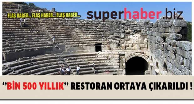 Bin 550 Yıllık Restoran Ortaya Çıkarıldı