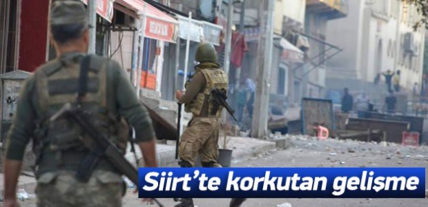  Siirt'te asker sokağa indi