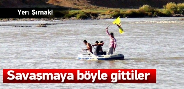 IŞİD'le savaşmak için botlarla nehri geçtiler