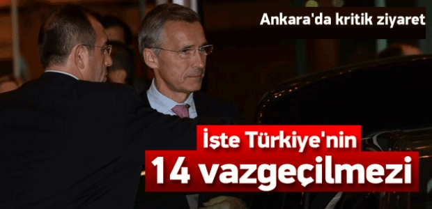 IŞİD'le mücadelede Türkiye'nin 14 hassasiyeti