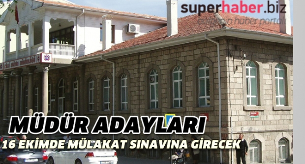 Isparta'da Müdür Adayları Sınava Girecek